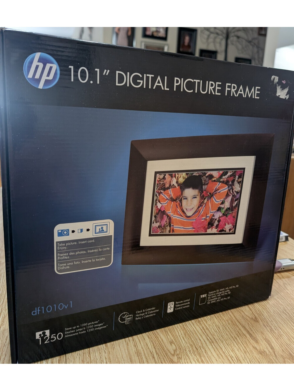 HP DF1010V1 10.1" Digital Picture Frame with High Contrast LCD Display NEW